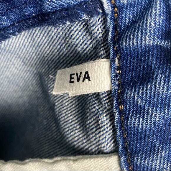 GRLFRND Eva A-Frame Gusset Skirt Womens Blue Denim Size 28 - Picture 5 of 9